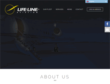 Tablet Screenshot of lifelineaviation.com